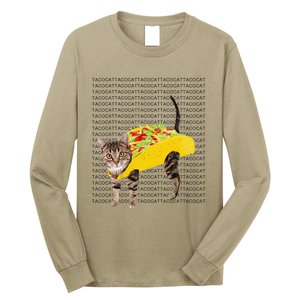 Tacocat Spelled Backwards Is Tacocat Funny Taco Cat Long Sleeve Shirt