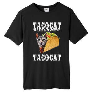 Tacocat Spelled Backwards Is Tacocat Funny Cat Gift Tall Fusion ChromaSoft Performance T-Shirt