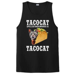 Tacocat Spelled Backwards Is Tacocat Funny Cat Gift PosiCharge Competitor Tank