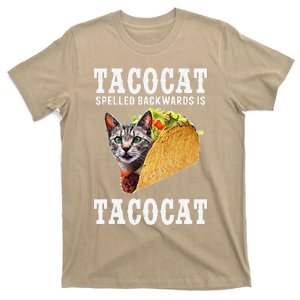 Tacocat Spelled Backwards Is Tacocat Funny Cat Gift T-Shirt