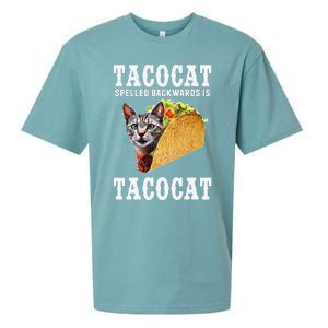 Tacocat Spelled Backwards Is Tacocat Funny Cat Gift Sueded Cloud Jersey T-Shirt