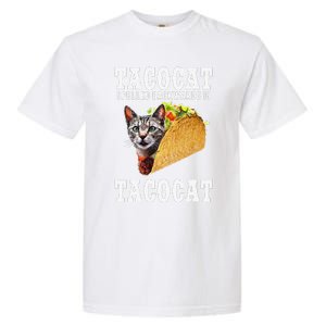 Tacocat Spelled Backwards Is Tacocat Funny Cat Gift Garment-Dyed Heavyweight T-Shirt