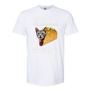 Tacocat Spelled Backwards Is Tacocat Funny Cat Gift Softstyle CVC T-Shirt