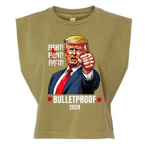 Trump Shot Bulletproof Bloody Ear Bleeding Butler Pa Trump Garment-Dyed Women's Muscle Tee