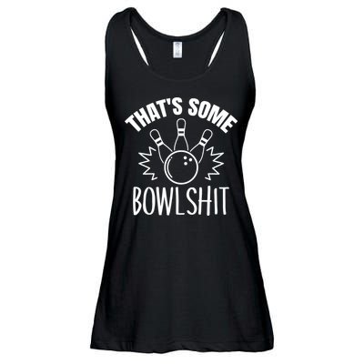 That's Some Bowlshit Funny Bowling Team Party Ladies Essential Flowy Tank
