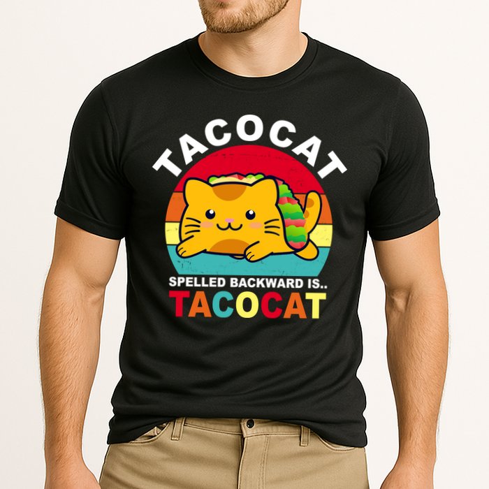 Tacocat Spelled Backward Is Tacocat Funny Cooling Performance Crew T-Shirt