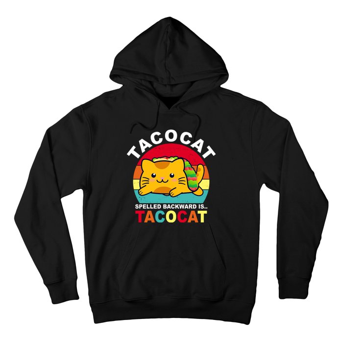 Tacocat Spelled Backward Is Tacocat Funny Hoodie