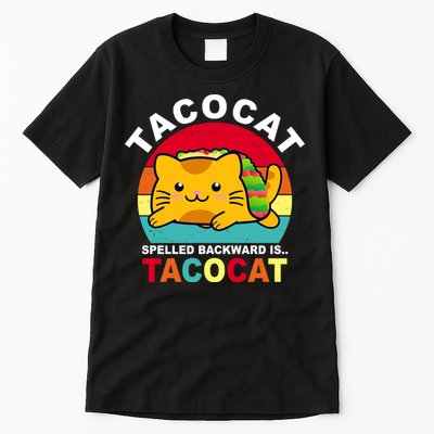 Tacocat Spelled Backward Is Tacocat Funny Tall T-Shirt