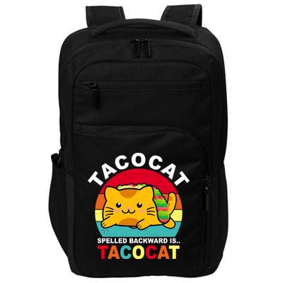 Tacocat Spelled Backward Is Tacocat Funny Impact Tech Backpack