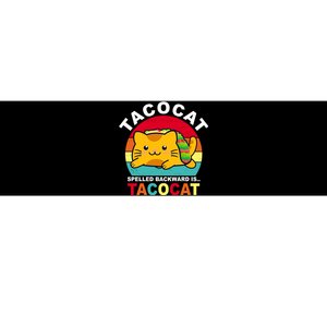 Tacocat Spelled Backward Is Tacocat Funny Bumper Sticker