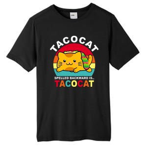 Tacocat Spelled Backward Is Tacocat Funny Tall Fusion ChromaSoft Performance T-Shirt