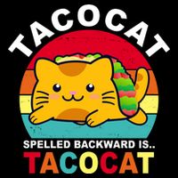 Tacocat Spelled Backward Is Tacocat Funny Drawstring Bag