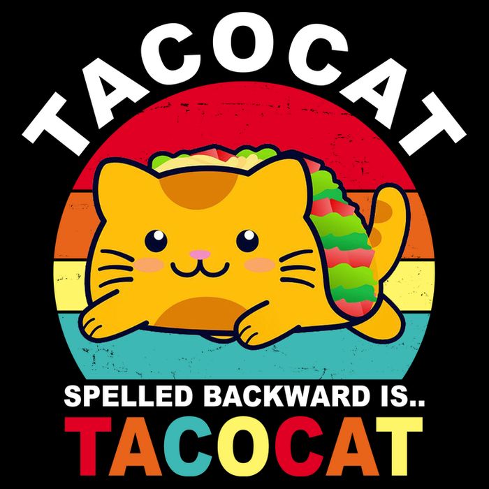 Tacocat Spelled Backward Is Tacocat Funny Drawstring Bag