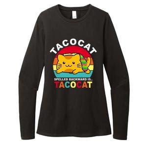 Tacocat Spelled Backward Is Tacocat Funny Womens CVC Long Sleeve Shirt