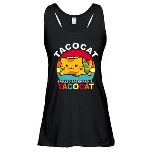 Tacocat Spelled Backward Is Tacocat Funny Ladies Essential Flowy Tank