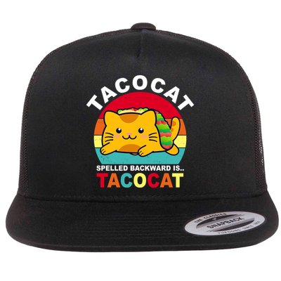 Tacocat Spelled Backward Is Tacocat Funny Flatbill Hat