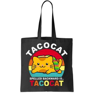 Tacocat Spelled Backward Is Tacocat Funny Tote Bag