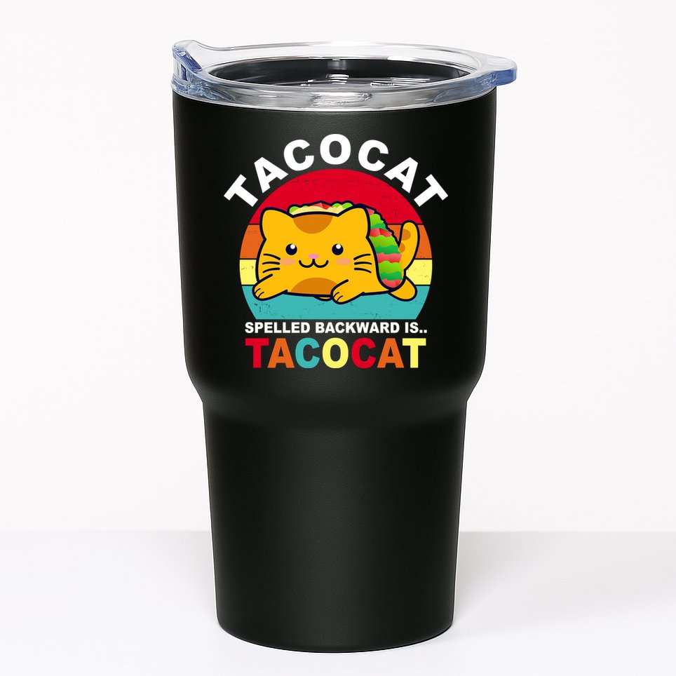 Tacocat Spelled Backward Is Tacocat Funny Tumbler