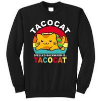 Tacocat Spelled Backward Is Tacocat Funny Tall Sweatshirt