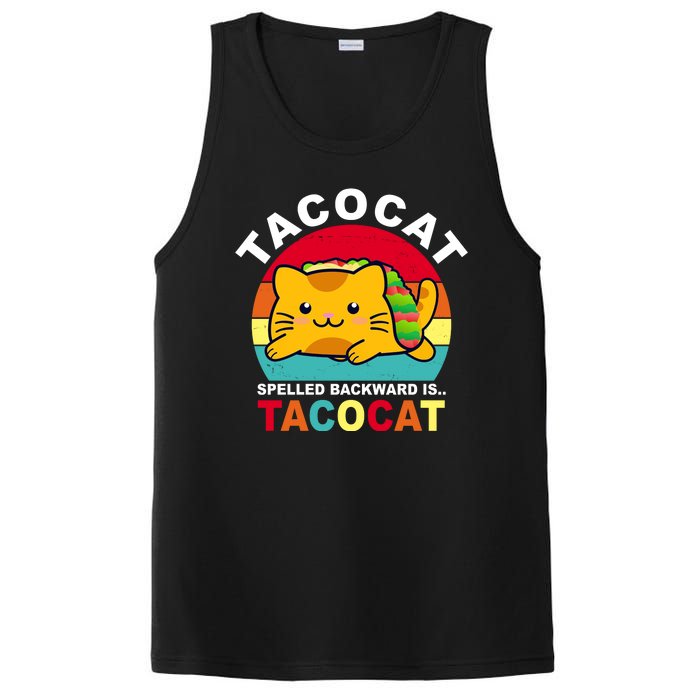 Tacocat Spelled Backward Is Tacocat Funny PosiCharge Competitor Tank