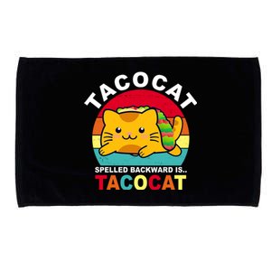 Tacocat Spelled Backward Is Tacocat Funny Microfiber Hand Towel