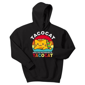 Tacocat Spelled Backward Is Tacocat Funny Kids Hoodie