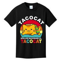 Tacocat Spelled Backward Is Tacocat Funny Kids T-Shirt