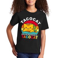 Tacocat Spelled Backward Is Tacocat Funny Kids T-Shirt