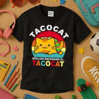 Tacocat Spelled Backward Is Tacocat Funny Kids T-Shirt