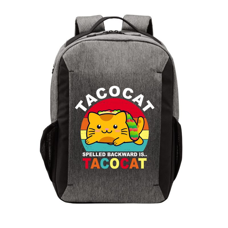 Tacocat Spelled Backward Is Tacocat Funny Vector Backpack