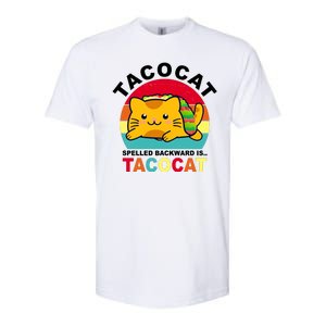 Tacocat Spelled Backward Is Tacocat Funny Softstyle CVC T-Shirt