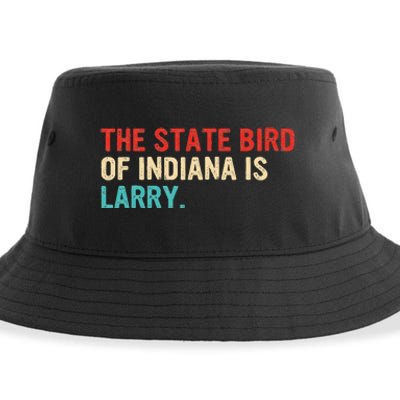 The State Bird Of Indiana Is Larry Vintage Sustainable Bucket Hat