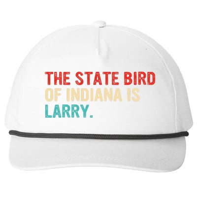 The State Bird Of Indiana Is Larry Vintage Snapback Five-Panel Rope Hat