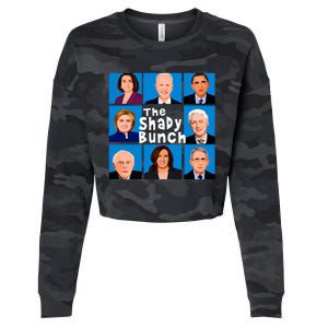 The Shady Bunch Anti Biden Obama Clinton Funny Vote Trump Cropped Pullover Crew