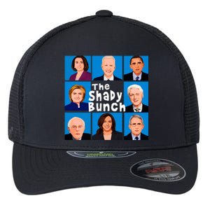 The Shady Bunch Anti Biden Obama Clinton Funny Vote Trump Flexfit Unipanel Trucker Cap