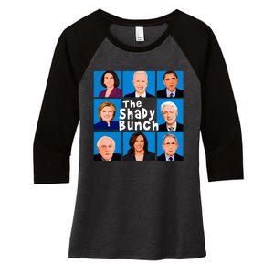 The Shady Bunch Anti Biden Obama Clinton Funny Vote Trump Women's Tri-Blend 3/4-Sleeve Raglan Shirt