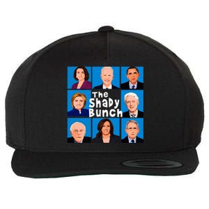 The Shady Bunch Anti Biden Obama Clinton Funny Vote Trump Wool Snapback Cap