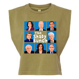 The Shady Bunch Anti Biden Obama Clinton Funny Vote Trump Garment-Dyed Women's Muscle Tee