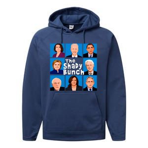 The Shady Bunch Anti Biden Obama Clinton Funny Vote Trump Performance Fleece Hoodie