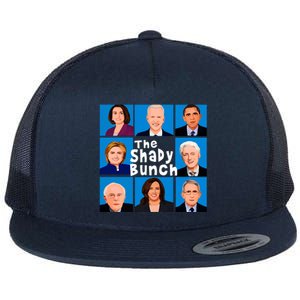 The Shady Bunch Anti Biden Obama Clinton Funny Vote Trump Flat Bill Trucker Hat