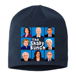 The Shady Bunch Anti Biden Obama Clinton Funny Vote Trump Sustainable Beanie