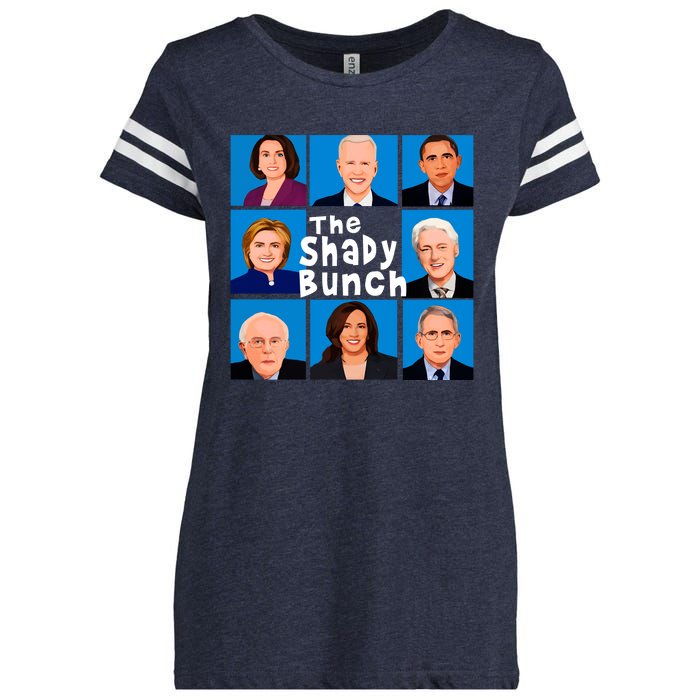 The Shady Bunch Anti Biden Obama Clinton Funny Vote Trump Enza Ladies Jersey Football T-Shirt