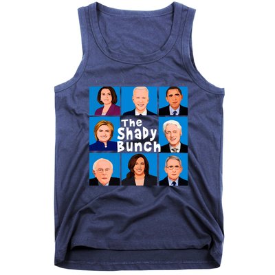 The Shady Bunch Anti Biden Obama Clinton Funny Vote Trump Tank Top