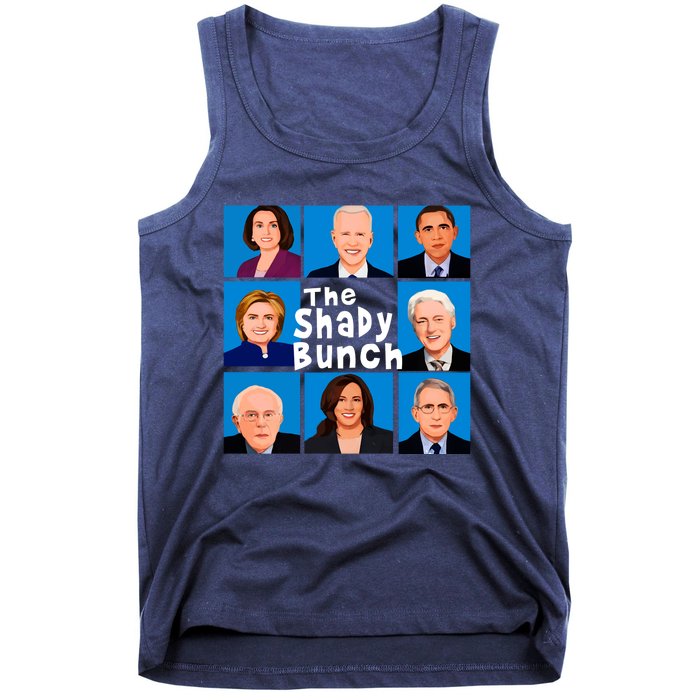 The Shady Bunch Anti Biden Obama Clinton Funny Vote Trump Tank Top