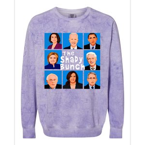 The Shady Bunch Anti Biden Obama Clinton Funny Vote Trump  Colorblast Crewneck Sweatshirt