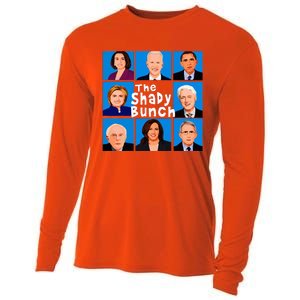 The Shady Bunch Anti Biden Obama Clinton Funny Vote Trump  Cooling Performance Long Sleeve Crew