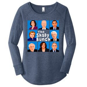 The Shady Bunch Anti Biden Obama Clinton Funny Vote Trump  Women's Perfect Tri Tunic Long Sleeve Shirt