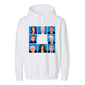 The Shady Bunch Anti Biden Obama Clinton Funny Vote Trump  Garment-Dyed Fleece Hoodie