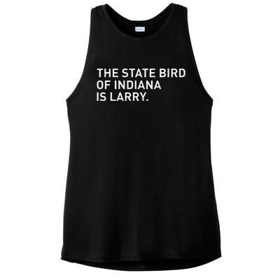 The State Bird Of Indiana Is Larry Ladies PosiCharge Tri-Blend Wicking Tank