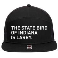 The State Bird Of Indiana Is Larry 7 Panel Mesh Trucker Snapback Hat